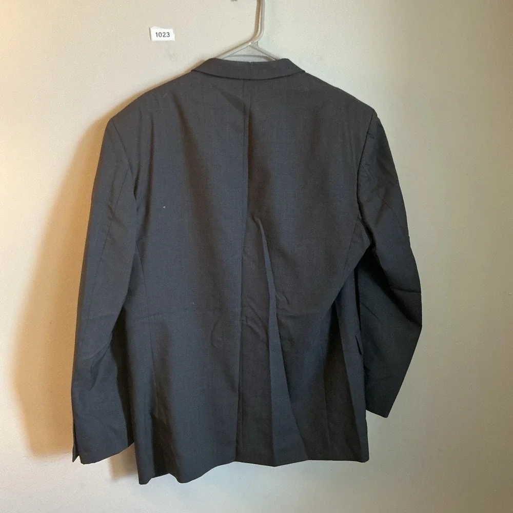 Albert Nipon Blazer 100% Wool Rn 47338 L 44 Black Long Sleeve